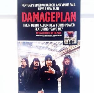 Rare DamagePlan, Dimebag Darrell Poster